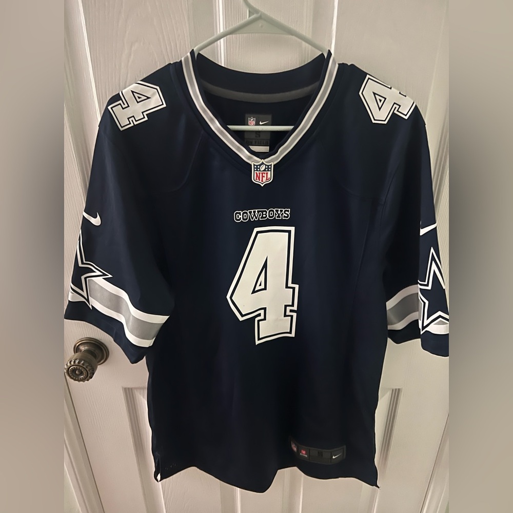 Nike Dallas Cowboys NFL #4 Dak Prescott On Field Football Jersey, Size Small